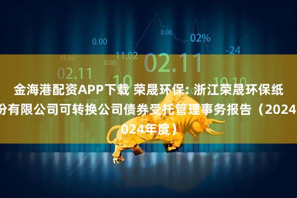 金海港配资APP下载 荣晟环保: 浙江荣晟环保纸业股份有限公司可转换公司债券受托管理事务报告（2024年度）