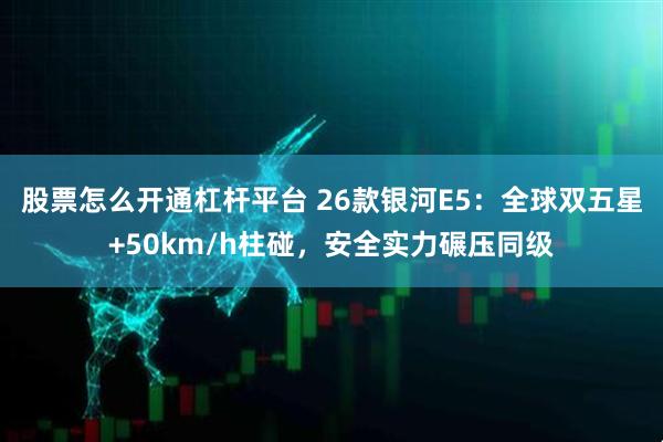 股票怎么开通杠杆平台 26款银河E5：全球双五星+50km/h柱碰，安全实力碾压同级