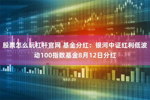 股票怎么玩杠杆官网 基金分红：银河中证红利低波动100指数基金8月12日分红